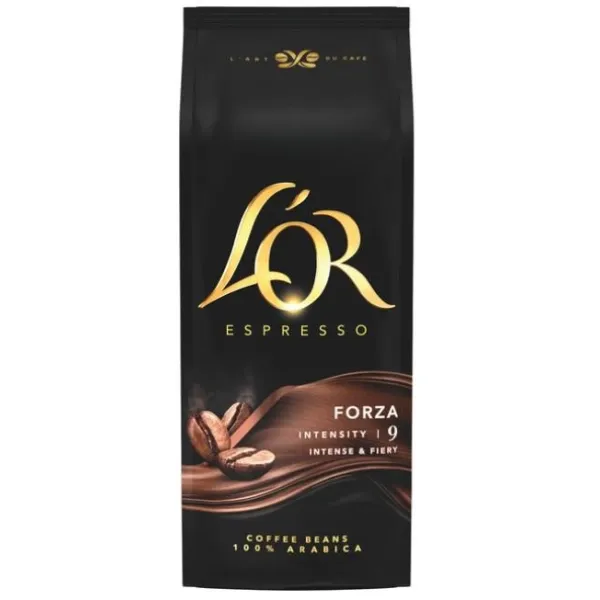 Кава в зернах Espresso Forza, 1000гр, 100% арабіка L`OR (8711000400760)