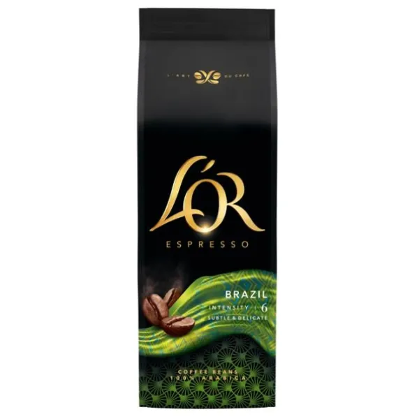 Кава в зернах Espresso Brazil, 500г, 100% арабіка L`OR (8711000464649) - Фото 10