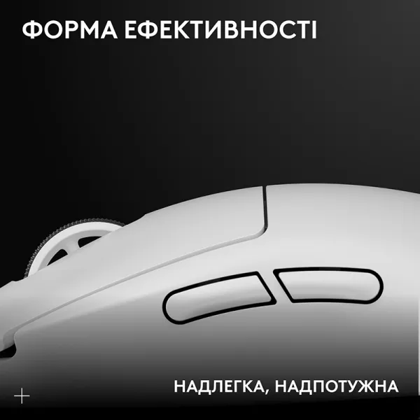Миша бездротова G Pro X Superlight 2 Lightspeed, біла Logitech (910-006638) - Фото 3