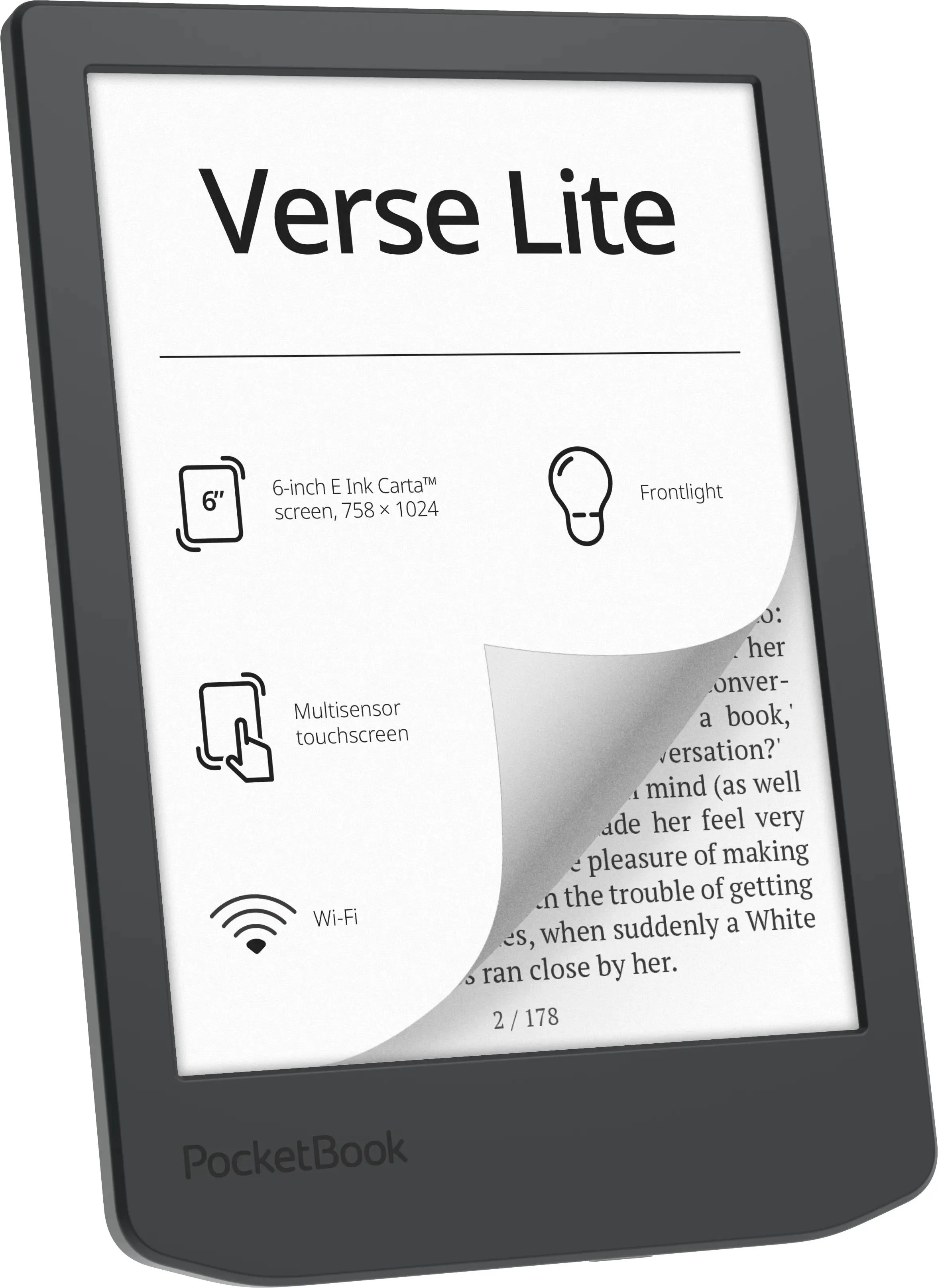 Книга электронная 619 Verse Lite, серый PocketBook (PB619-T-CIS) - Фото 2