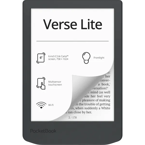 Книга электронная 619 Verse Lite, серый PocketBook (PB619-T-CIS) - Фото 11