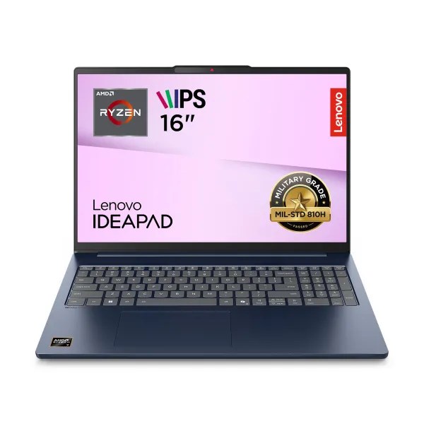 Ноутбук IdeaPad Slim 5-16ARP10 16", AMD R5-7535HS, 16GB, F512GB, DOS, синий Lenovo (83HU002YRA)