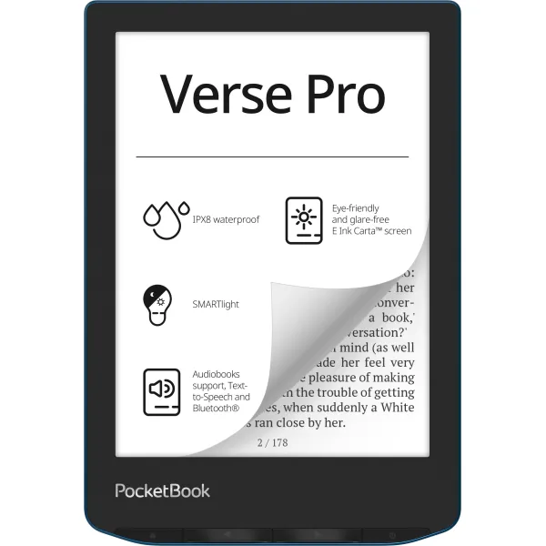 Книга електронна 634 Verse Pro, Azure PocketBook (PB634-A-CIS) - Фото 1