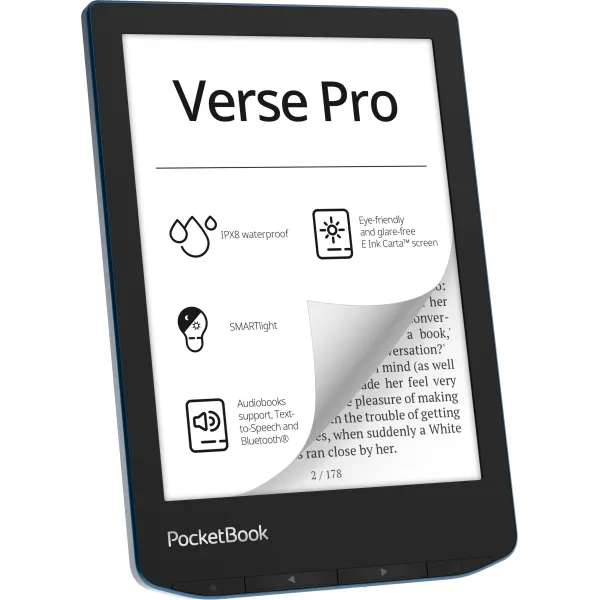 Книга електронна 634 Verse Pro, Azure PocketBook (PB634-A-CIS) - Фото 3