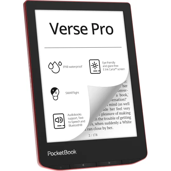 Книга электронная 634 Verse Pro, Passion Red PocketBook (PB634-3-CIS) - Фото 2