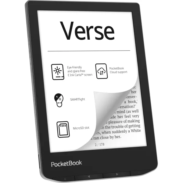 Книга электронная  629 Verse, Mist Grey PocketBook (PB629-M-CIS) - Фото 1