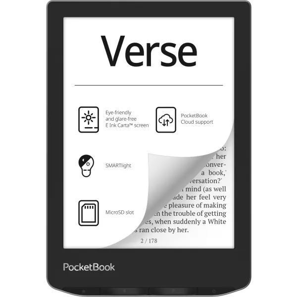 Книга электронная  629 Verse, Mist Grey PocketBook (PB629-M-CIS) - Фото 10