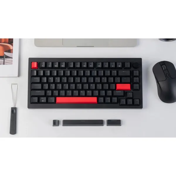 Клавиатура USB-A механическая, RGB, X4, Keychron Brown, QMK/VIA, Hot-Swap, EN/UKR, чёрная Lemokey (X4-H3-UA) - Фото 1