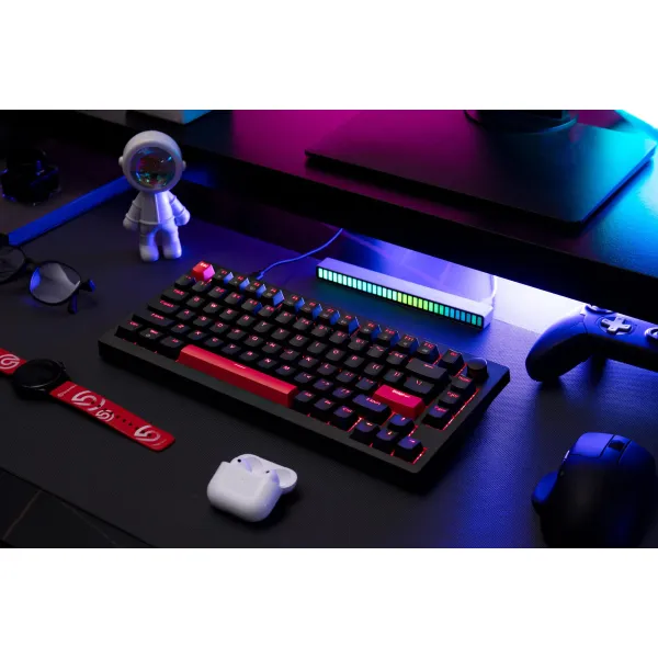 Клавиатура USB-A механическая, RGB, X4, Keychron Brown, QMK/VIA, Hot-Swap, EN/UKR, чёрная Lemokey (X4-H3-UA) - Фото 2