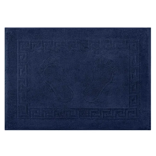 Коврик для ног махровый 50х70см, 100% хлопок, синий темный Home Ardesto (ART2557NA) - Фото 2