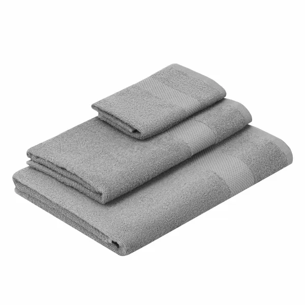 Полотенце махровое 50х90см, 100% хлопок, серое Essence Ardesto (ART2250GR) - Фото 3