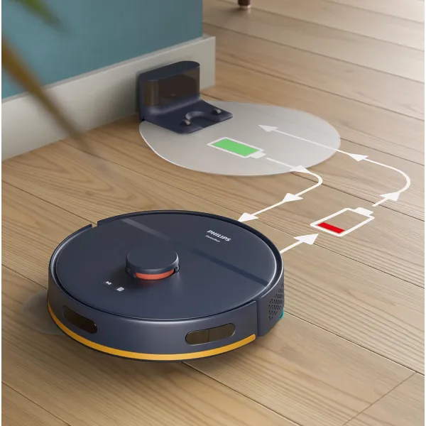 Робот-пылесос Series 2000, 0.38/0.3л, EPA 11, Wi-Fi, темно-синий Philips (XU2000/15) - Фото 7