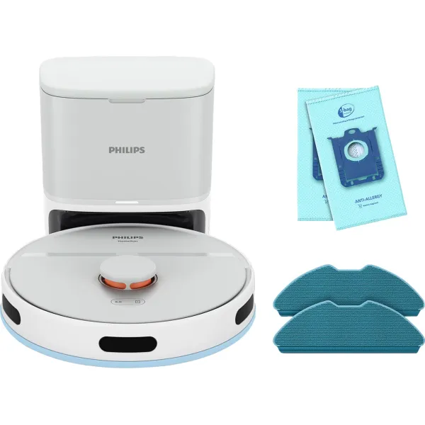Робот-пилосос Series 2000, 0.38/0.3л, EPA 11, Wi-Fi, білий Philips (XU2100/25) - Фото 1