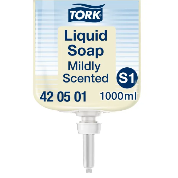 Мыло-крем жидкое для рук 1000 мл, кремовое S1 Premium Tork (33876600) - Фото 1
