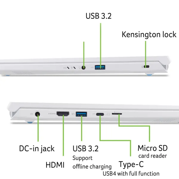 Ноутбук Nitro V 14 ANV14-62 14.5" IPS, AMD R5-340, 16GB, F1TB, NVD5060-8, Lin, белый Acer (NH.QW4EU.006) - Фото 1