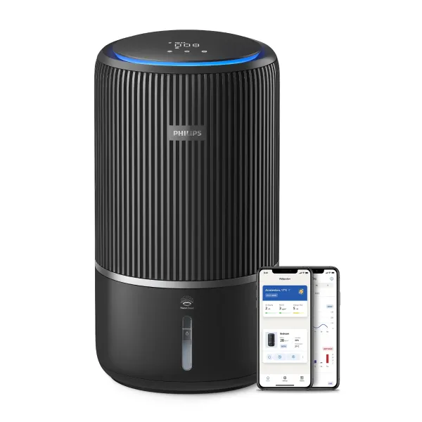 Очиститель воздуха PureProtect Water Series 3400, 78м2, 300м3/час, НЕРА, темно-серый Philips (AC3421/13)