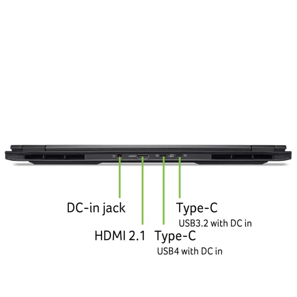 Ноутбук Nitro 16S AN16S-61 16" IPS, AMD R7-350, 32GB, F1TB, NVD5070-8, Lin, черный Acer (NH.QXKEU.004) - Фото 1