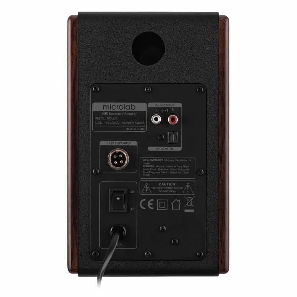 Система акустическая Solo 3 2.0, mini-jack/BT, коричневая Microlab (SOLO-3BR) - Фото 2