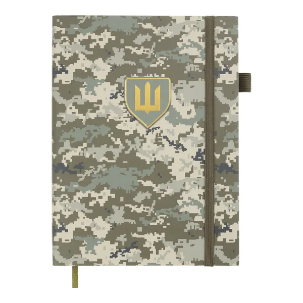 Щоденник датований 2026 MILITARY, A5, штучна шкіра, світло-зелений Buromax (BM.21134-15)