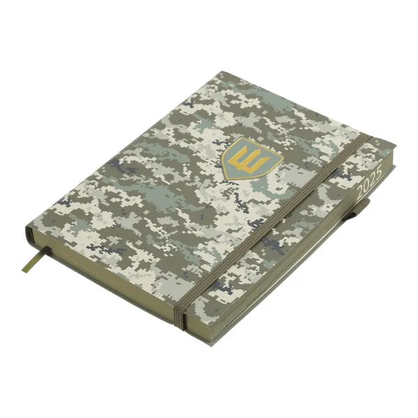 Щоденник датований 2026 MILITARY, A5, штучна шкіра, світло-зелений Buromax (BM.21134-15) - Фото 1
