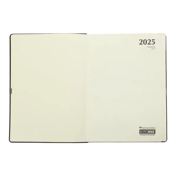 Ежедневник датированный 2027 VELOUR, A4, искусственная кожа, черный Buromax (BM.2771-01) - Фото 3