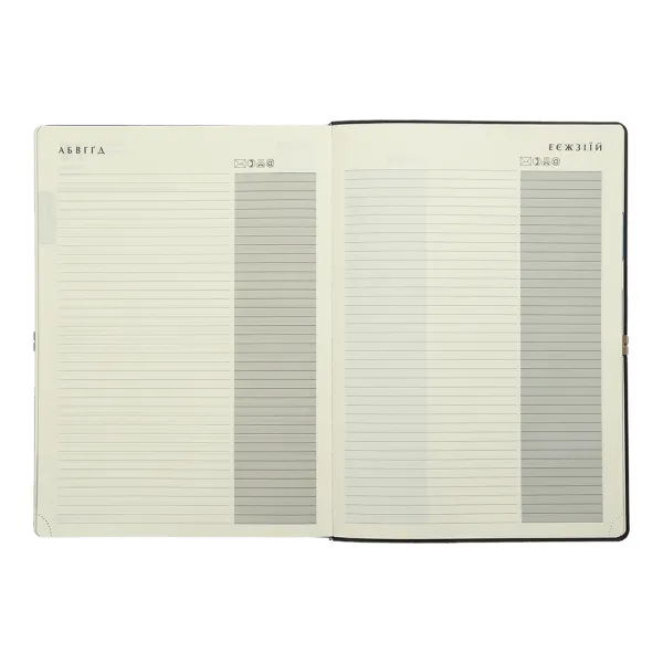Ежедневник датированный 2027 VELOUR, A4, искусственная кожа, черный Buromax (BM.2771-01) - Фото 11