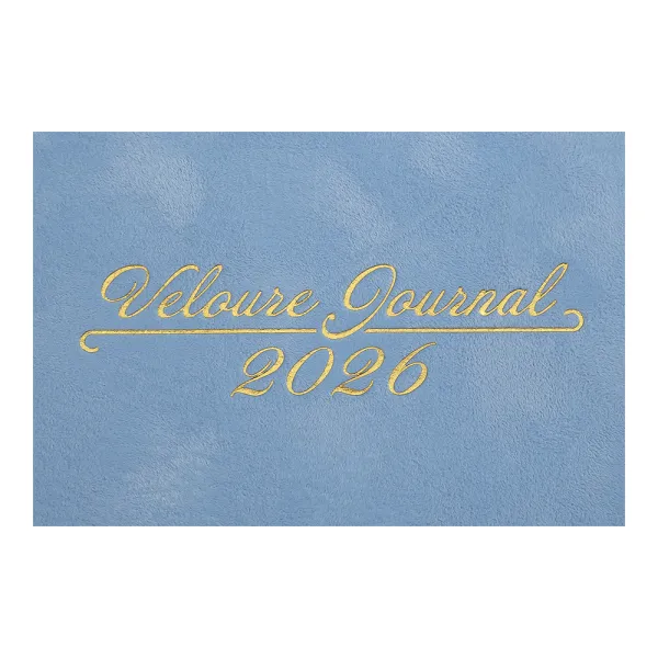 Щотижневик датований 2026 VELOUR, A5, штучна шкіра, блакитний Buromax (BM.2710-14) - Фото 14
