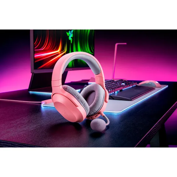 Гарнитура беспроводная BT/WL Barracuda X 2022 Quartz, розовая Razer (RZ04-04430300-R3M1) - Фото 6