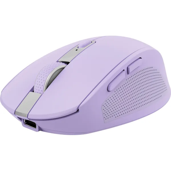 Мышь беспроводная WL/BT Ozaa Compact Multi-Device, фиолетовая Trust (25384_TRUST) - Фото 3