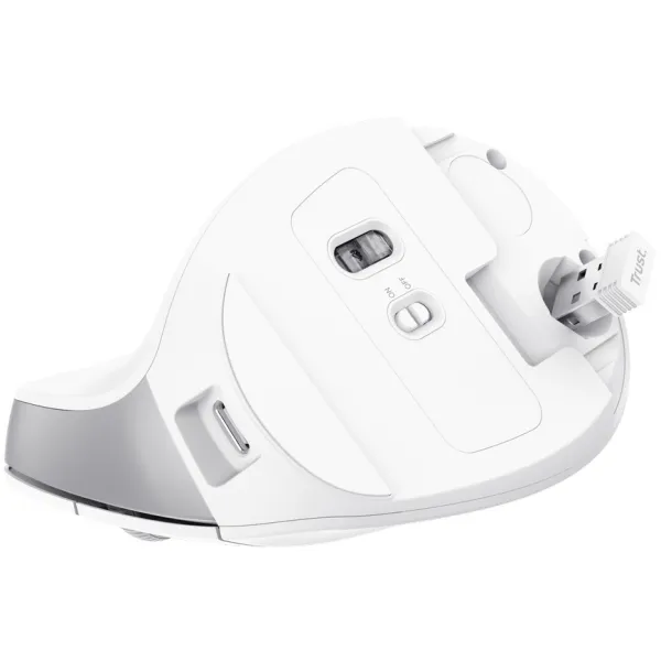 Мышь беспроводная Bayo II Ergonomic, белая Trust (25398_TRUST) - Фото 6