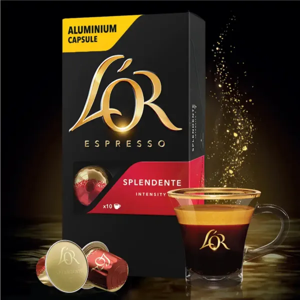 Кава капсули Espresso Splendente, 100% арабіка, 10 шт, Nespresso L`OR (8711000357910) - Фото 3