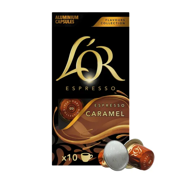 Кофе капсулы Espresso Caramel, 100% арабика, 10 шт, Nespresso L`OR (8711000488225)