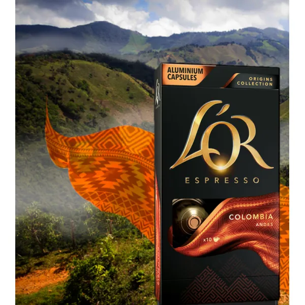 Кофе капсулы Espresso Colombia, 100% арабика, 10 шт, Nespresso L`OR (8711000360613) - Фото 2