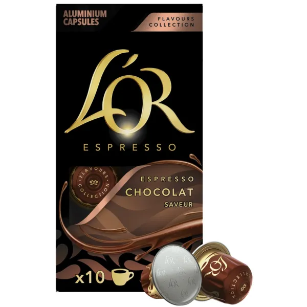 Кофе капсулы Espresso Chocolat, 100% арабика, 10 шт, Nespresso L`OR (8711000488188) - Фото 12