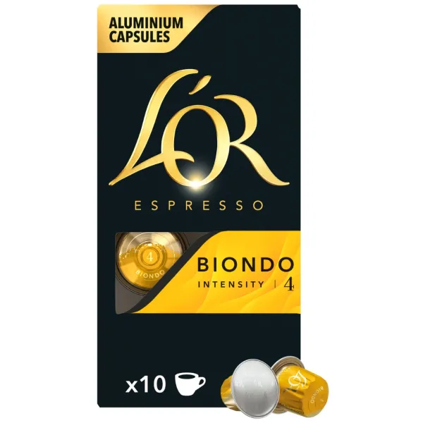 Кофе капсулы Espresso Biondo, 100% арабика, 10 шт, Nespresso L`OR (8711000686034) - Фото 7