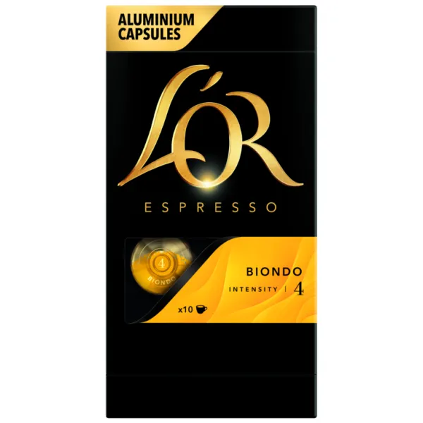 Кофе капсулы Espresso Biondo, 100% арабика, 10 шт, Nespresso L`OR (8711000686034) - Фото 1