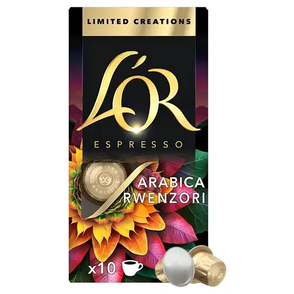 Кофе капсулы Espresso Arabica Rwenzori Uganda Limited Creations, 100% арабика, 10 шт, Nespresso L`OR (8711000482872)