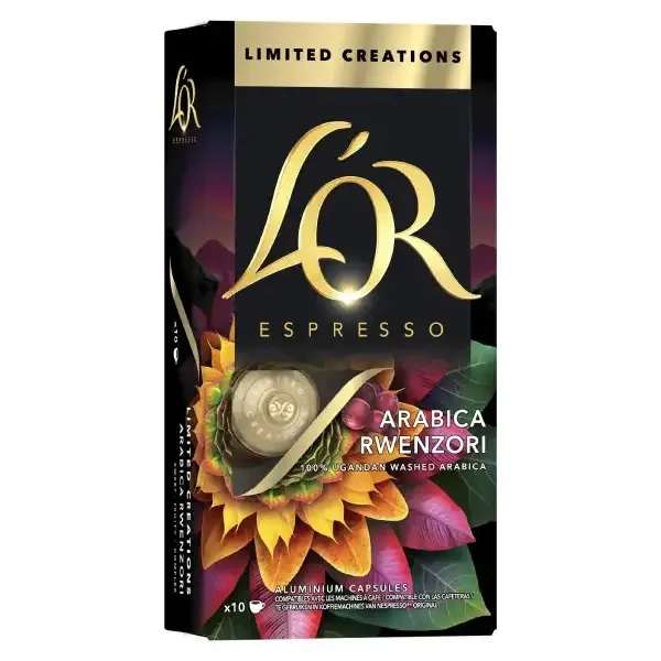 Кофе капсулы Espresso Arabica Rwenzori Uganda Limited Creations, 100% арабика, 10 шт, Nespresso L`OR (8711000482872) - Фото 1