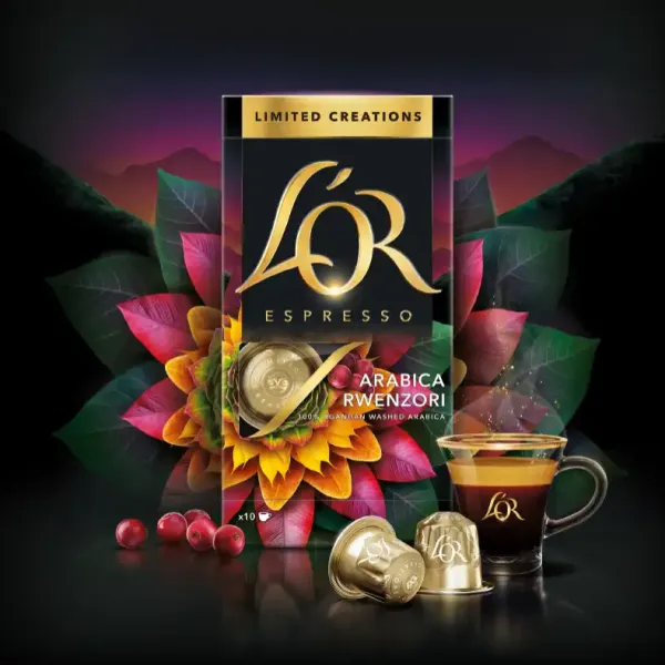 Кофе капсулы Espresso Arabica Rwenzori Uganda Limited Creations, 100% арабика, 10 шт, Nespresso L`OR (8711000482872) - Фото 2
