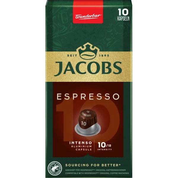 Кофе капсулы Espresso Intenso, купаж арабика/робуста, 10 шт, Nespresso L`OR (8711000371183) - Фото 6