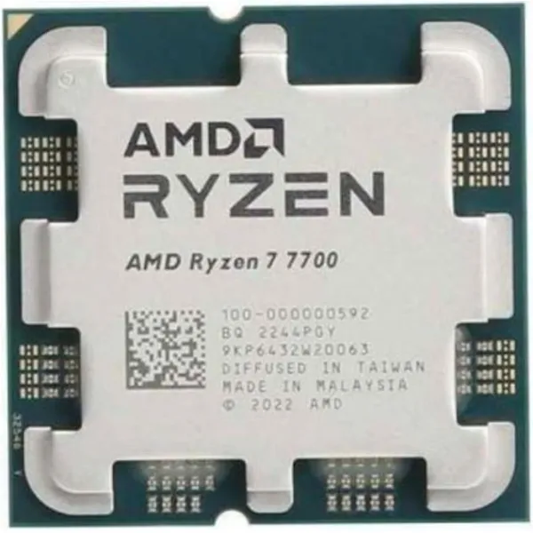 Процессор Ryzen 7 7700 8C/16T 3.8/5.3GHz, AM5, 65W, w/o cooler TRAY AMD (100-000000592) - Фото 1