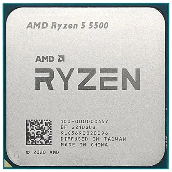 Процессор Ryzen 5 5500 6C/12T, 3.6/4.2GHz, AM4, 65W, w/o cooler, TRAY AMD (100-000000457)