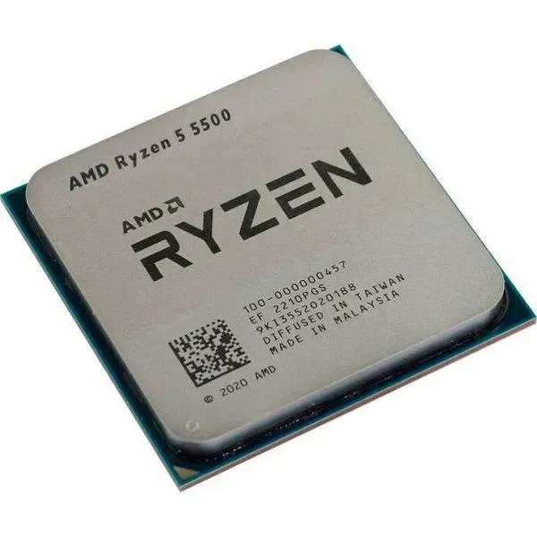 Процессор Ryzen 5 5500 6C/12T, 3.6/4.2GHz, AM4, 65W, w/o cooler, TRAY AMD (100-000000457) - Фото 1