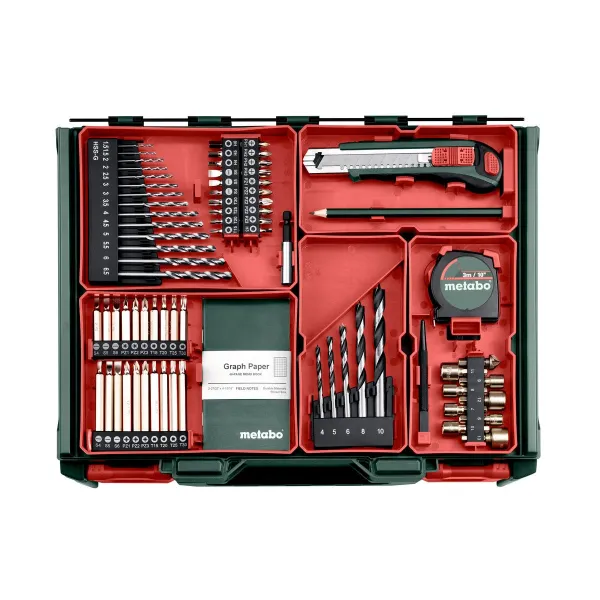 Шуруповерт-дрель аккумуляторная BS 18 Set, 18В, 2х2А·год, 48Нм, 1600об·хв Metabo (602207710) - Фото 1