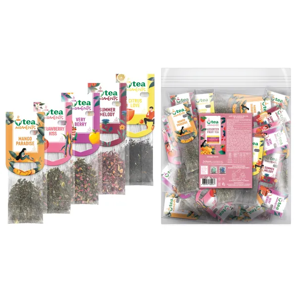 Чай фруктовий асорті 114 г (2,2 г х 50), кадді - пакет, Assorted Fuit tea Tea Moments (tm.05273)