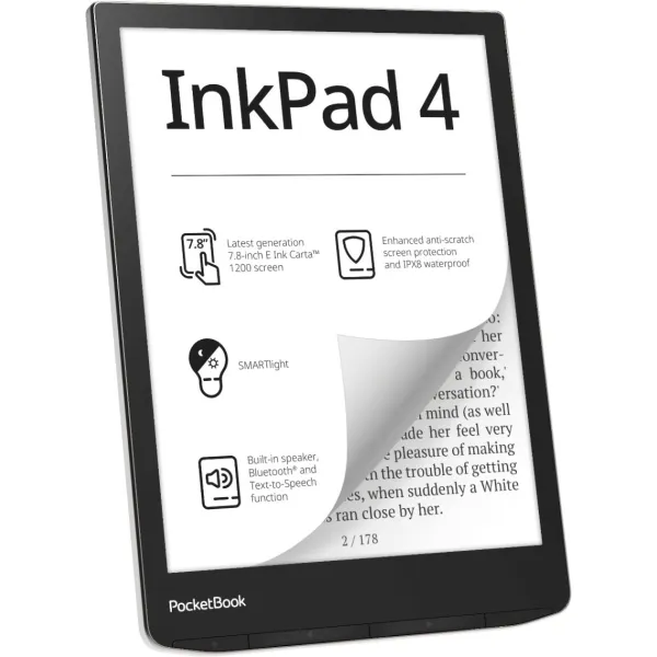 Электронная книга 743G InkPad 4, Stardust Silver PocketBook (PB743G-U-CIS) - Фото 15