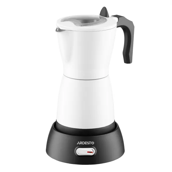 Кофеварка электрическая гейзерная 0.3л, белый Ardesto (CMM-X300W) - Фото 1