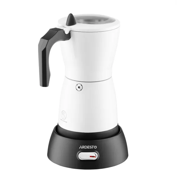 Кофеварка электрическая гейзерная 0.3л, белый Ardesto (CMM-X300W) - Фото 2