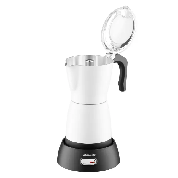 Кофеварка электрическая гейзерная 0.3л, белый Ardesto (CMM-X300W) - Фото 3