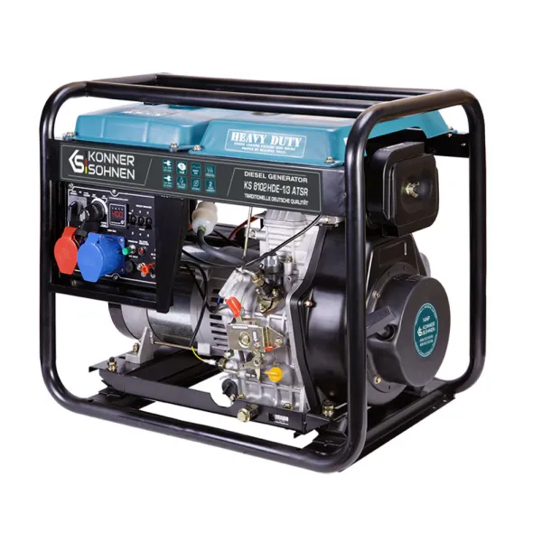Генератор дизельный (EURO II), 230/400В, 5.5/6.5кВт Konner&Sohnen (KS8102HDE-1/3ATSR) - Фото 2